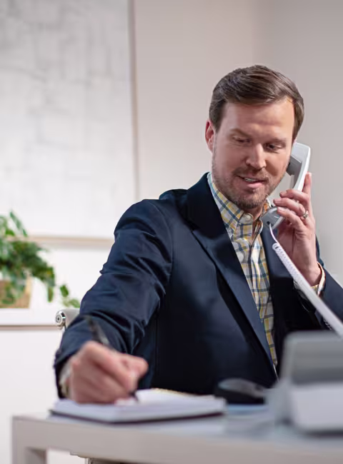 servicemaster rep on the phone