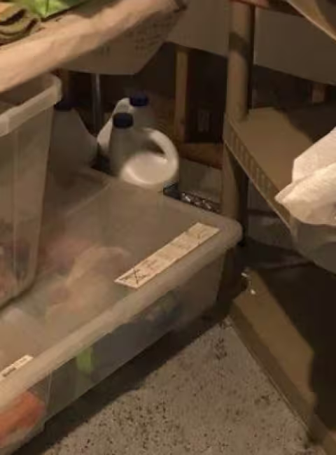 flood-damaged-items-in-basement