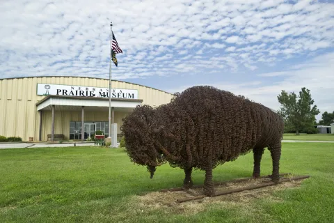 Front exterior photo of NE Prairie Museum in Holdrege NE