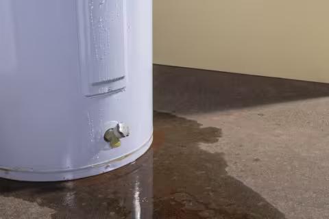 water heater leaking water onto the floor