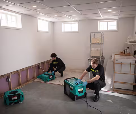 two-servicemaster-restore-technicians-setting-up-industrial-drying-equipment-for-water-damage-mitigation-in-a-basement-laundryroom