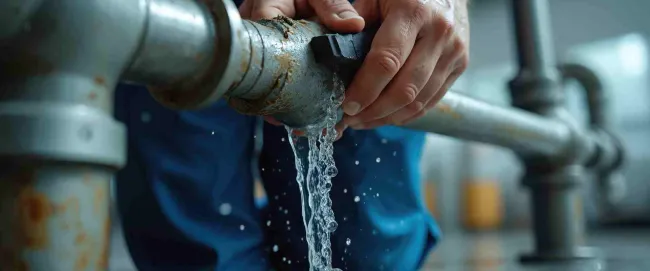 commercial burst pipe