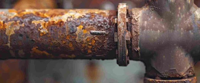 old rusty pipe