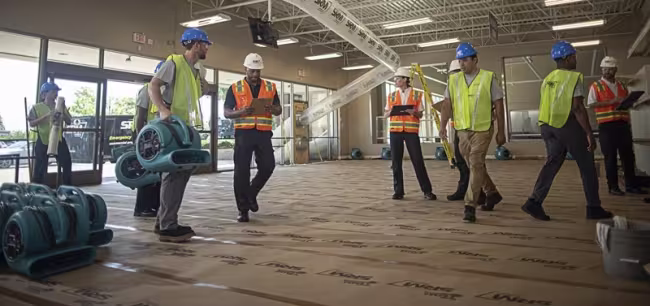 COMMERCIAL RESTORATION SERVICES-SERVICEMASTER RESTORATION BY SIMONS-LAKE COUNTY-ILLINOIS