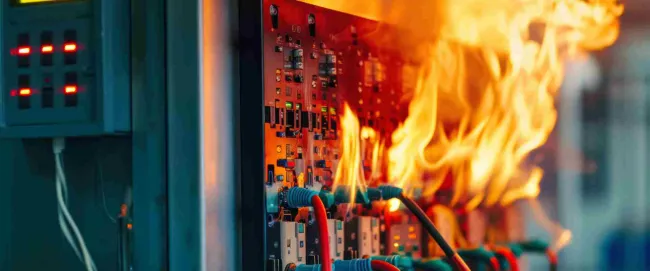 Electrical fire in Dallas warehouse