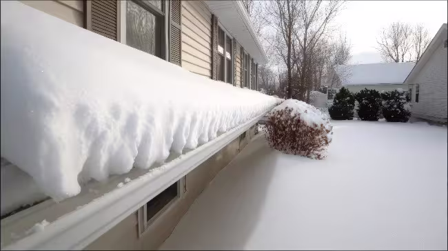 Ice dams on roofs