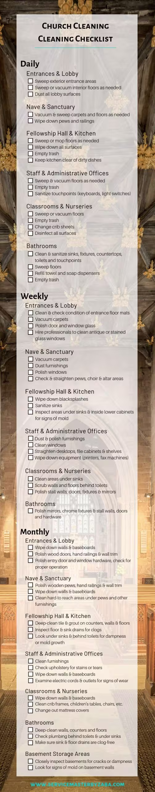 church-cleaning-checklist