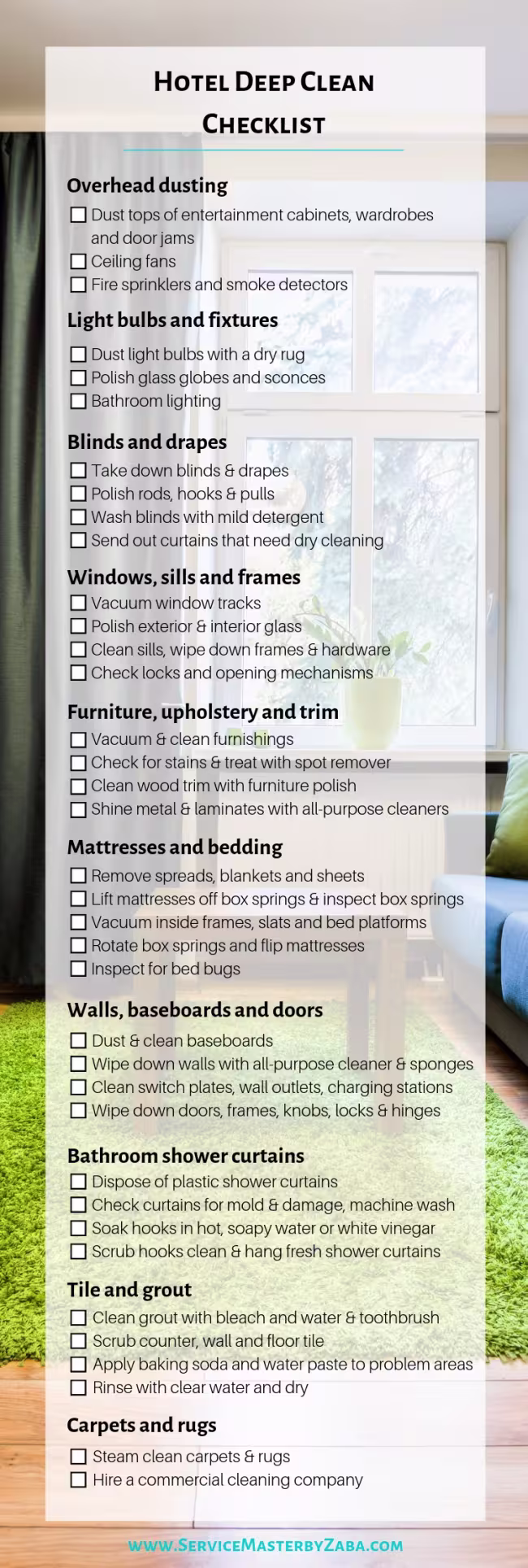 hotel-deep-cleaning-checklist