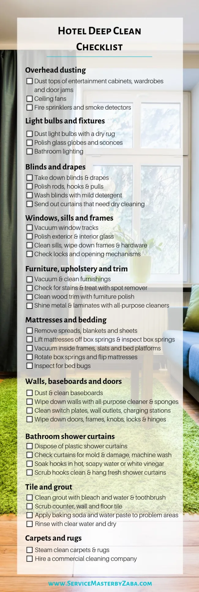hotel-deep-cleaning-checklist