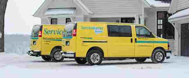 ServiceMaster response vans