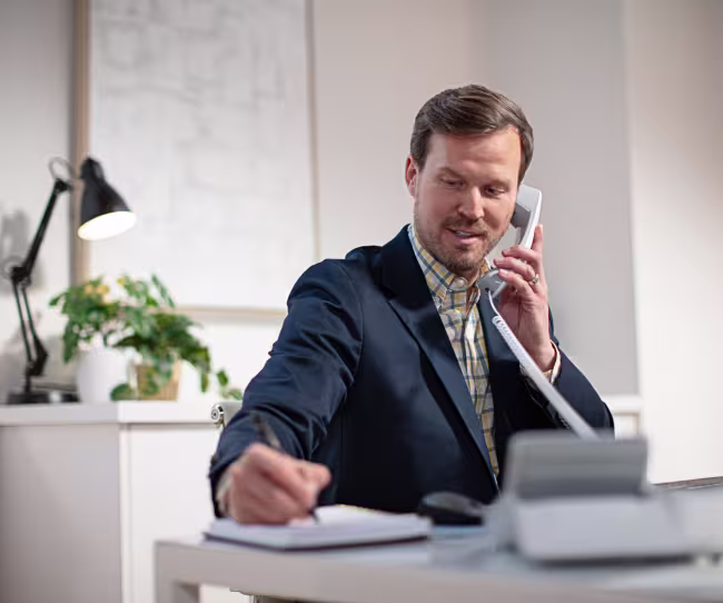 servicemaster rep on the phone