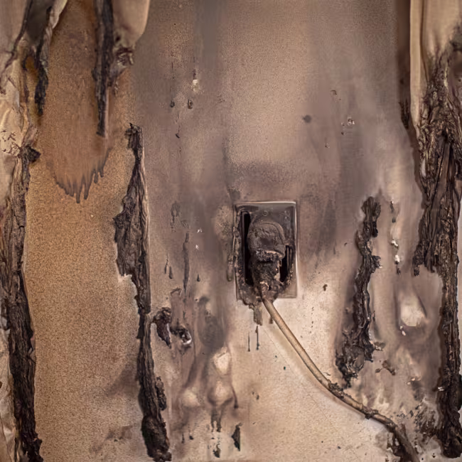 commercial fire damage due to electrical overload
