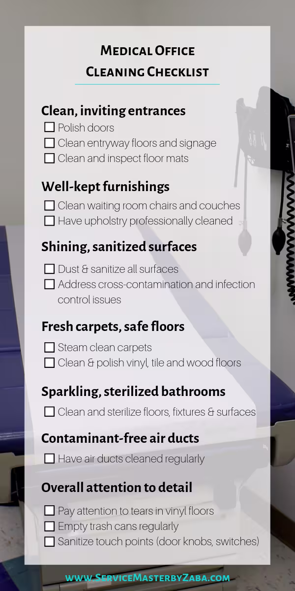 medical-office-cleaning-checklist