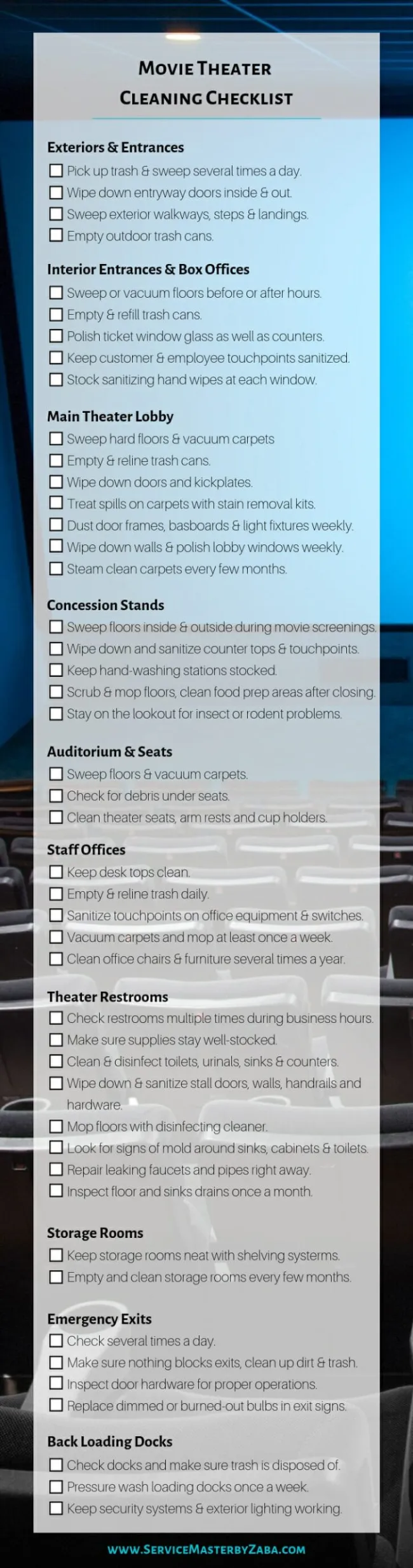 movie-theater-cleaning-checklist