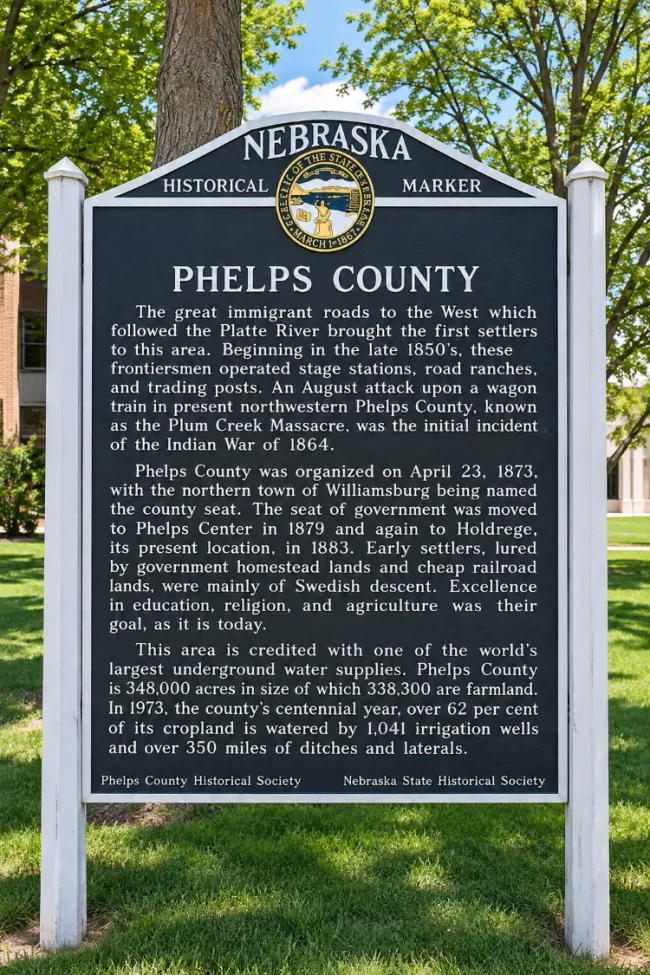 Phelps County NE Historical Marker