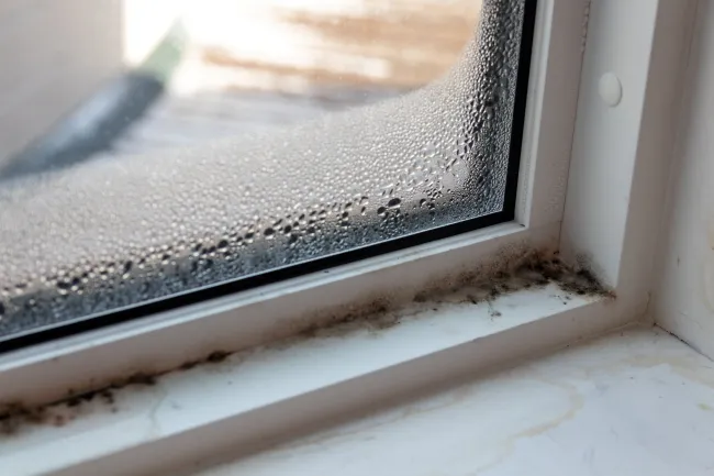 mold in window after condensation