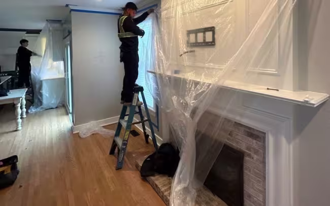 water-leaking-from-fireplace