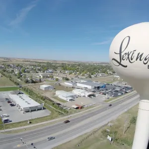 Lexington Water Tower Birds Eye View