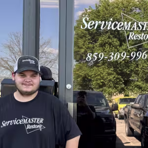 Hunter Middleton, Lead Water Technician with ServiceMaster Fire and Water Restoration Services in Lexington, Kentucky