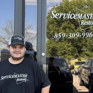 Hunter Middleton, Lead Water Technician with ServiceMaster Fire and Water Restoration Services in Lexington, Kentucky