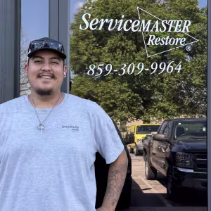 Luis Martinez, Water Technician with ServiceMaster Fire and Water Restoration Services in Lexington, Kentucky