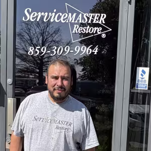 Oscar Hernandez, Project Manager for ServiceMaster Fire & Water Restoration Services in Lexington, Kentucky