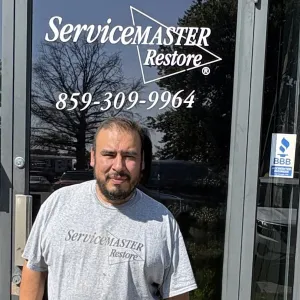 Oscar Hernandez, Project Manager for ServiceMaster Fire & Water Restoration Services in Lexington, Kentucky