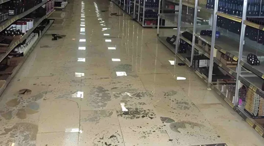 retail store flooded with water