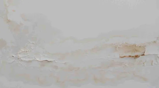 Hidden water damage with paint bubbling