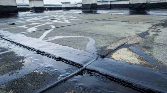 Commercial roof leak