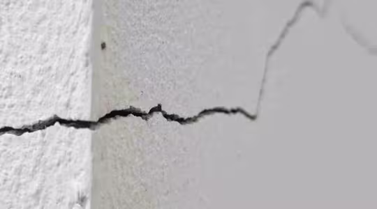 cracked foundation in home