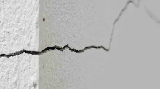 cracked foundation in home