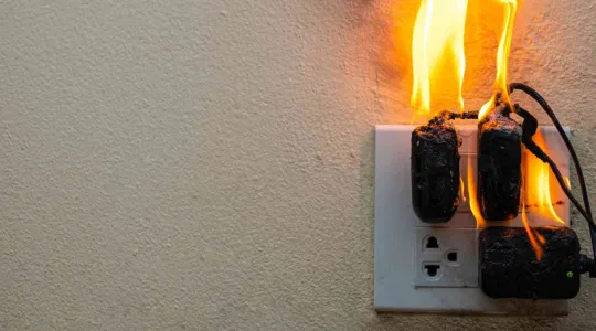 fire in outlet