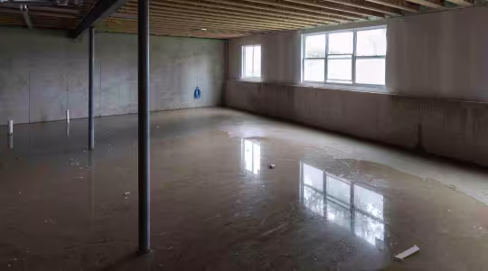 flooded basement