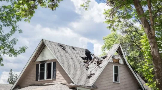 Spring fire electrical damage