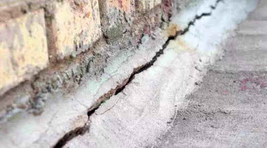 cracked foundation in Manhattan, KS