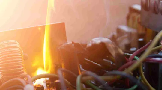 Electrical fire  