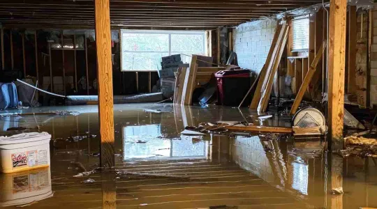 flooded basement