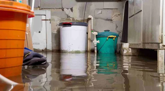 flooded basement