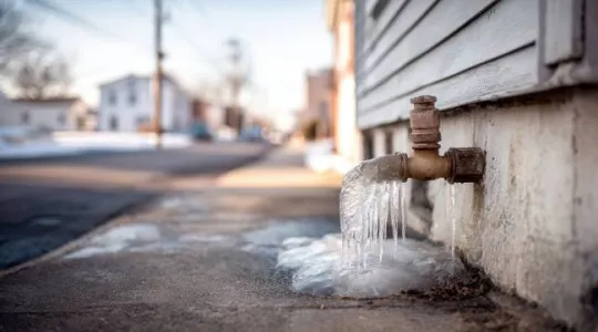 Frozen pipes in Feasterville 1950s-style homes