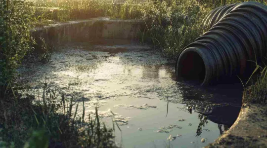 poor drainage in backyard