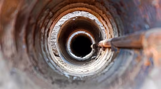 Backup of sewer line due to heavy rain