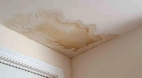water damaged ceiling