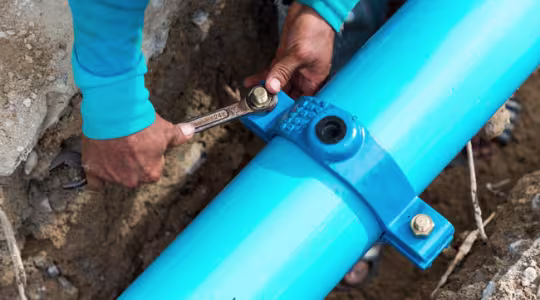 Water main leaks outside your home