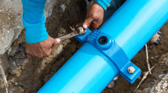 Water main leaks outside your home