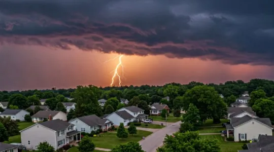 Weather damage for Springfield roofs and windows during a thunderstorms