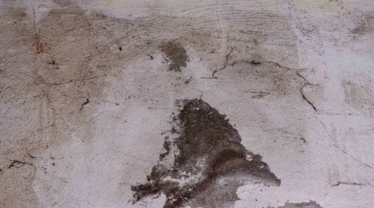 hidden water damage behind wall