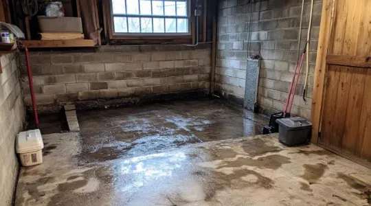 Winter flooding in Taft homes