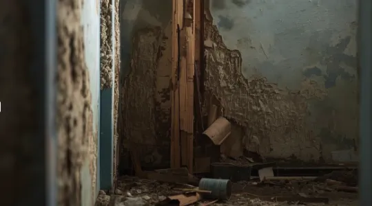 mold growth in walls