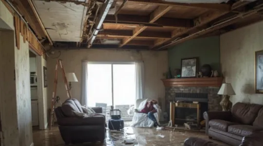 Water Damage in Azusa, CA Home